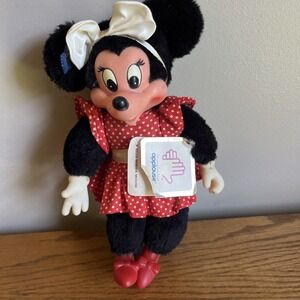 Vintage 1981 Rubber Face Applause Minnie Mouse‎ Walt Disney Productions w Tags